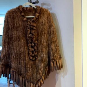 Mink Poncho. Beautiful Skins